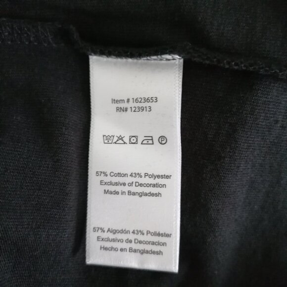 NWT Jachs New York COSTCO D39 Womens Black Crew Neck T-Shirt Plus Size XXL - Picture 6 of 7